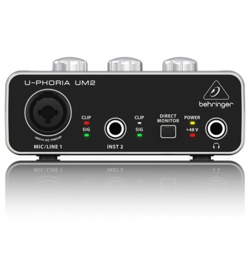 Behringer Soundcard U-Phoria UM2 USB Audio Interface